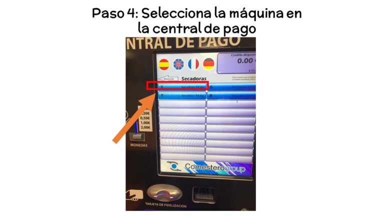 paso 4 : selecciona tu máquina